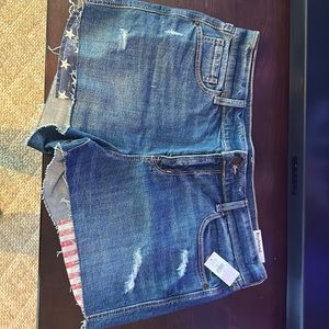 Old navy Stars and Stripes jean shorts size 12